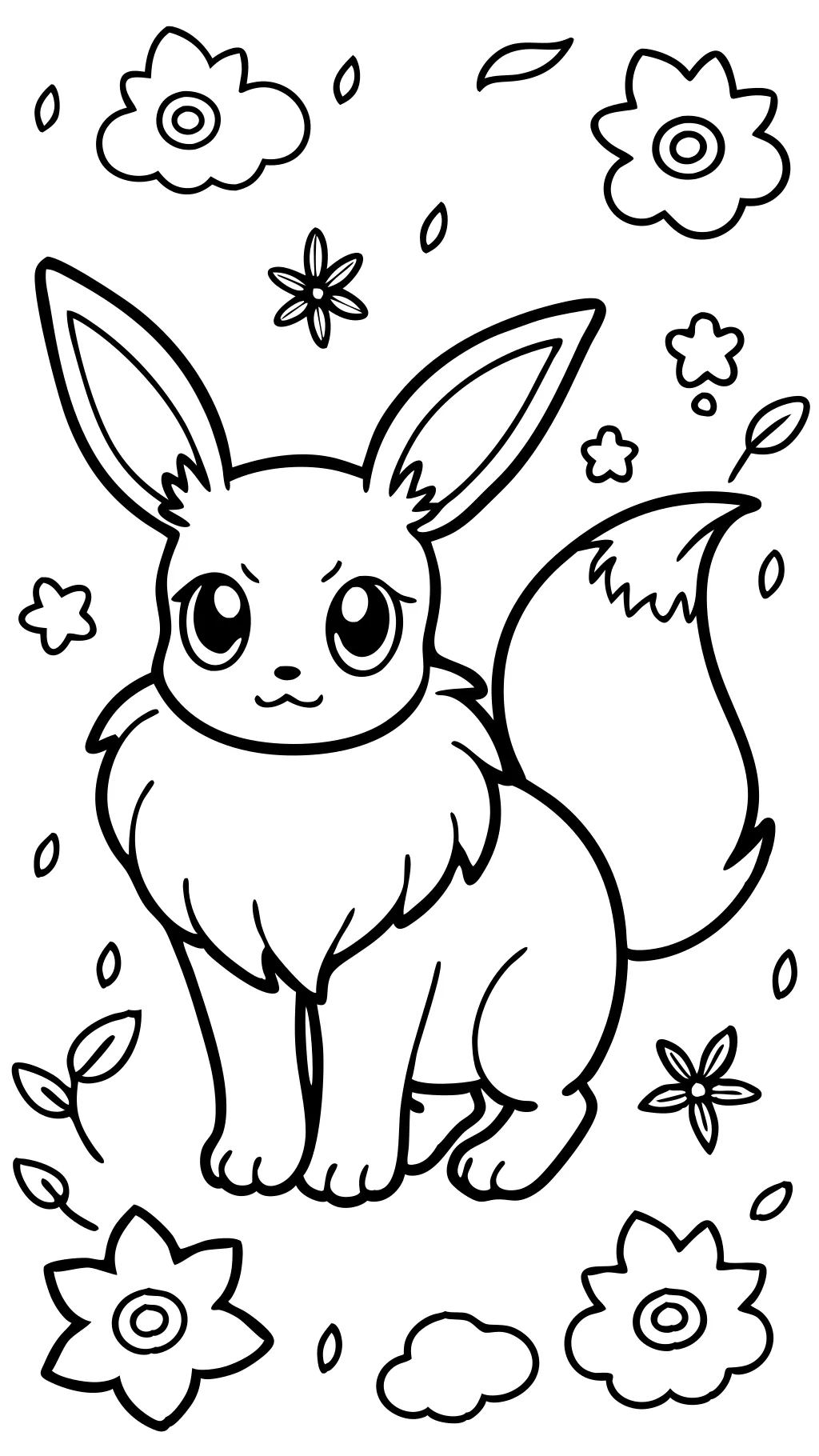 eevee coloring page